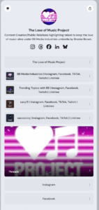 The Love of Music Project LinkTree